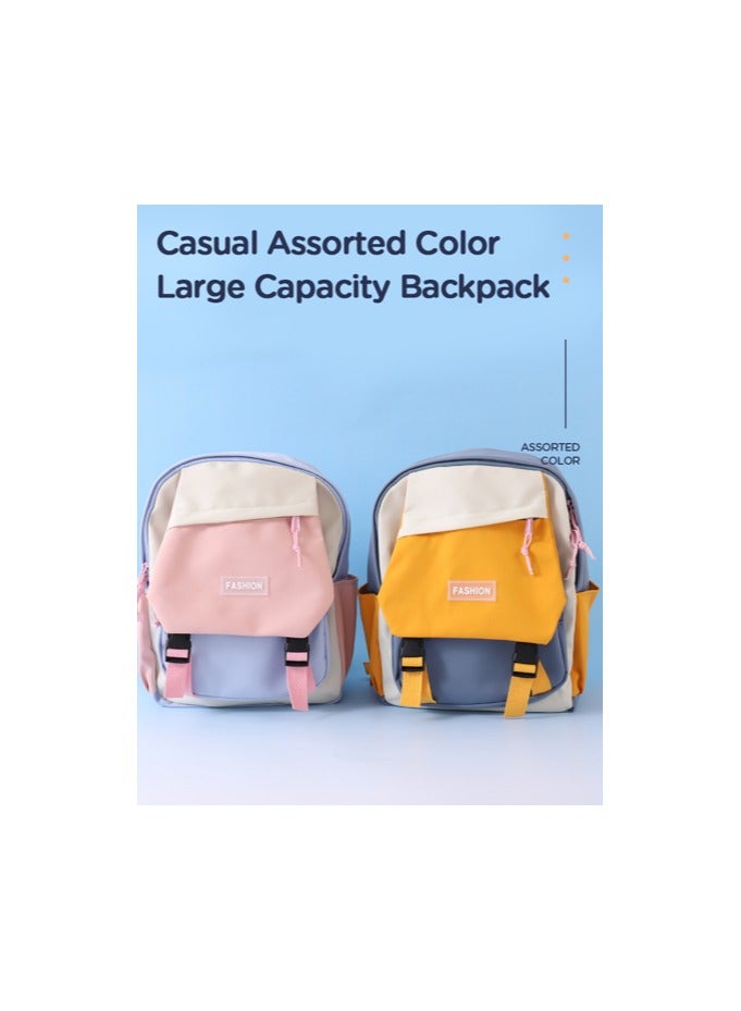 Casual Assorted Color Large Capacity Backpack for Kids