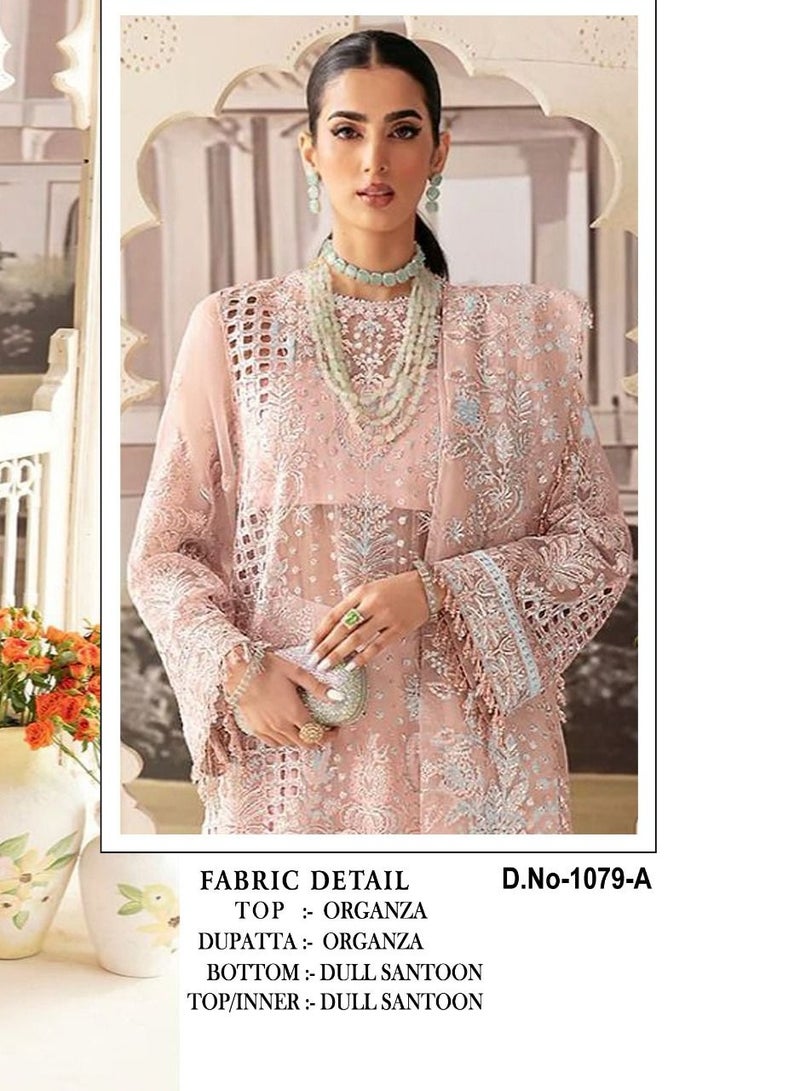 Wedding Designer Work Semi Stitched Pakistani Suits with Dupatta