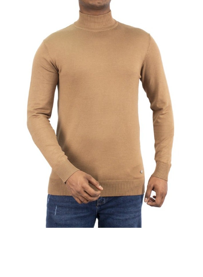 Plain High Neck Sweater for Men