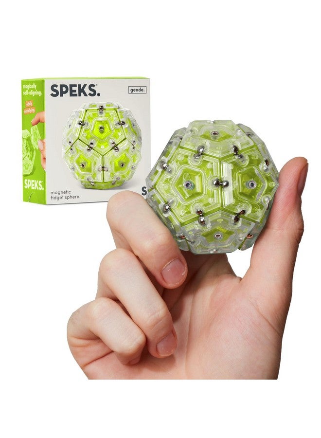 Geode Sphere Magnetic Fidget Toy For Adults Quiet Adult Sensory Toy For Stress Relief & Anxiety Office Desk Adhd Tool Stocking Stuffer & Top Gadget Gift Idea Peridot 12Piece Set