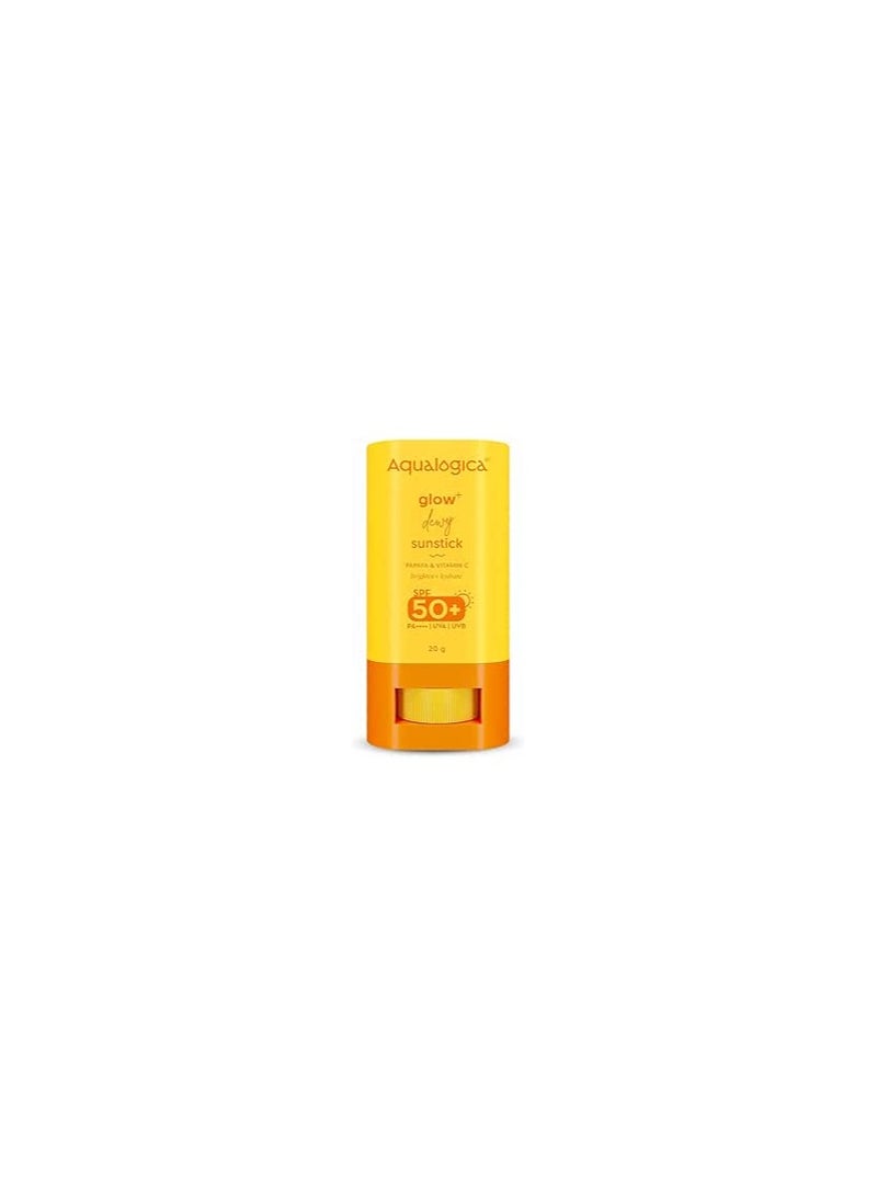 Glow+ Dewy Lightweight & Hydrating Sunscreen Sunstick with SPF 50+ & PA++++ - For Normal, Dry & Combination Skin of Women & Men -20g