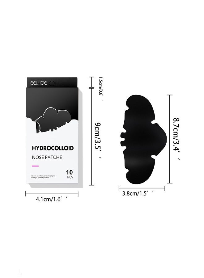 Hydrocolloid nose patche,Remove nose blackheads and pimples, clean and shrink pores with nose patches(10 PCS)