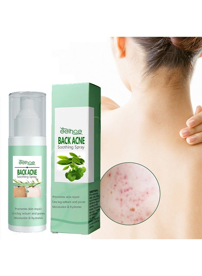 Back Acne Soothing Spray 120ml -Tea Tree Oil Spray,Body Acne Treatment with Herbal Formula, Acne Treatment For Teens, Back Acne