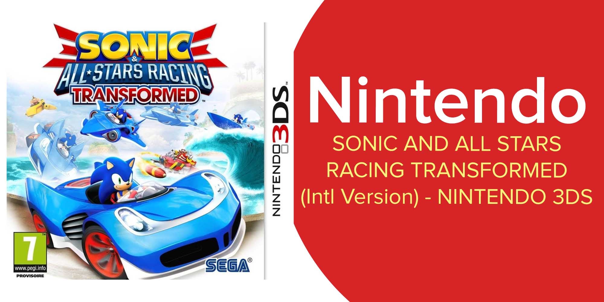 Sonic And All Stars Racing Transformed (Intl Version) - Racing - Nintendo 3DS