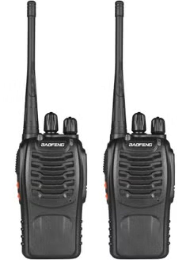 Premium 888s Walkie Talkie Set 5W FM Two Way Radios Long Range, Durable Build, Easy to Use Ideal for Outdoor Activities, Events, Travel Rechargeable, Clear Communication
