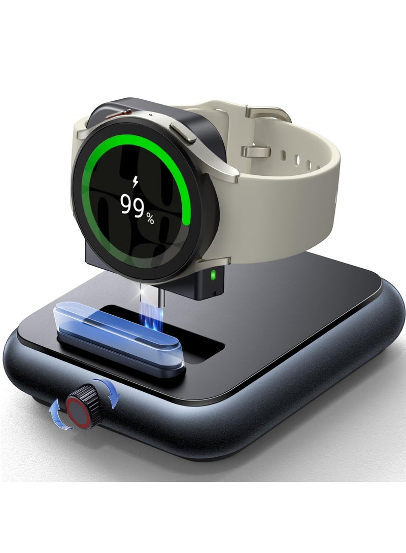 Removable Charging Dock for Samsung Galaxy Watch, Magnetic Watch Charger with USB C Cable Fast Charging for Samsung Galaxy Watch 6/6 Classic/5 Pro/5/4/4 Classic/3, Active 2/1