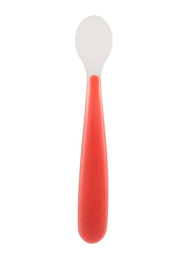 Soft Silicone Spoon 6M+, Red