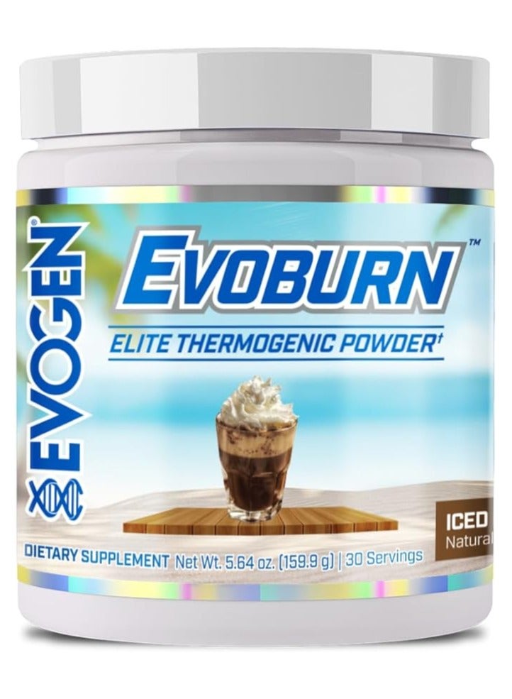 EvoBurn Elite Thermogenic Iced Mocha Coffee 30 Servings 159.9g