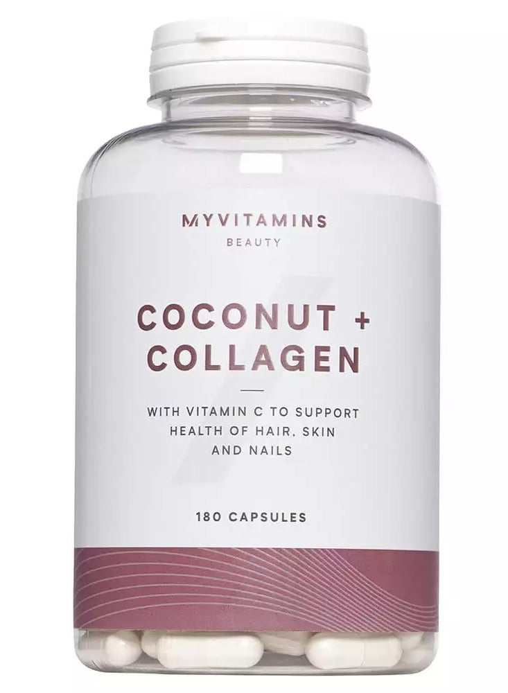 Coconut + Collagen Hair Skin And Nails 180 Capsules