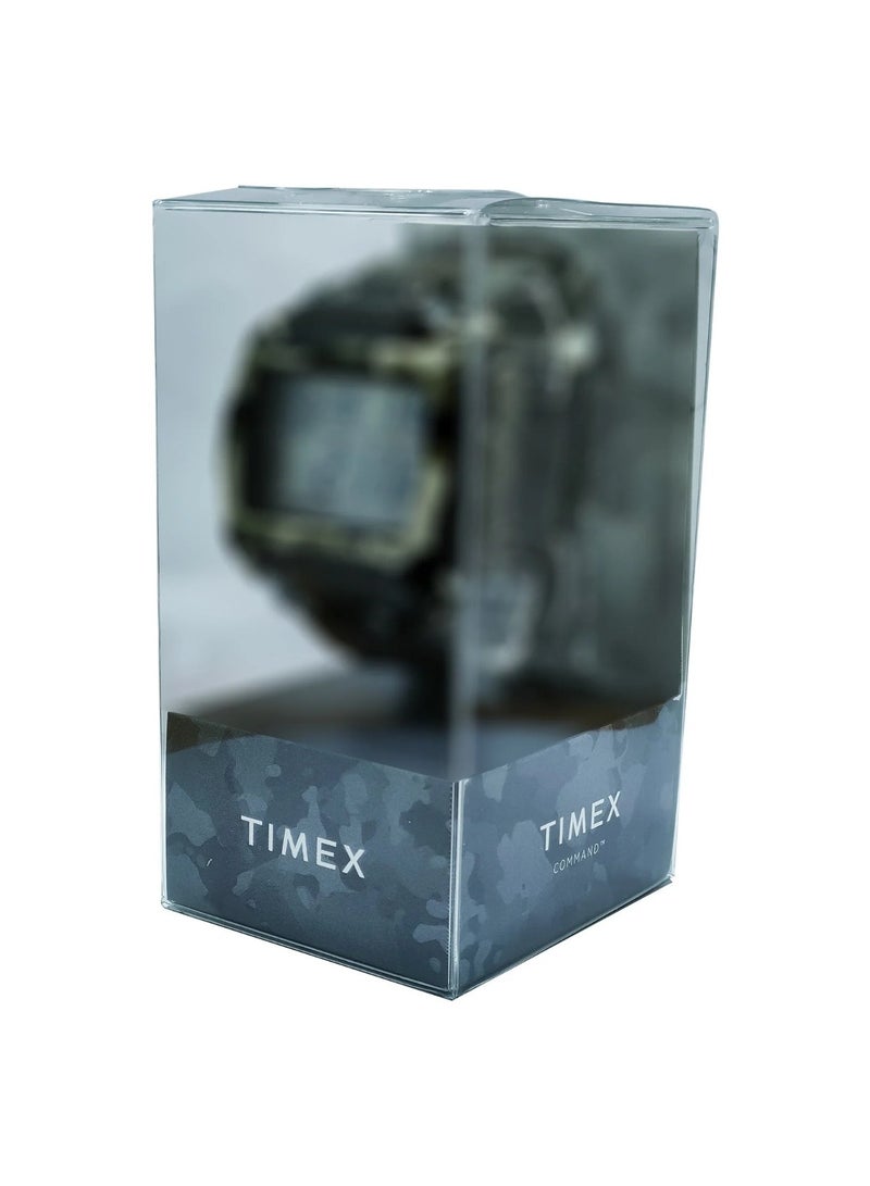 Timex Resin Digital Unisex's Watch With Silver Stainless Steel TW2R79100