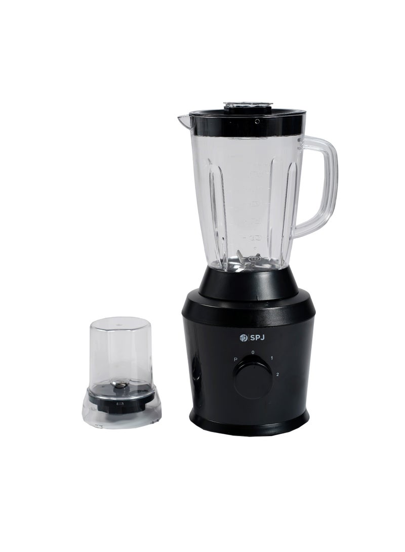 SPJ Mixer Grinder, 1.5L Jar With 50G CUP, High-Speed Mixer Grinder, 500W Powerful Blender With Safety Lock, Stainless Steel Blades & Pulse Function, BLACK, BDBLV-15L07, 1 Yr Warranty
