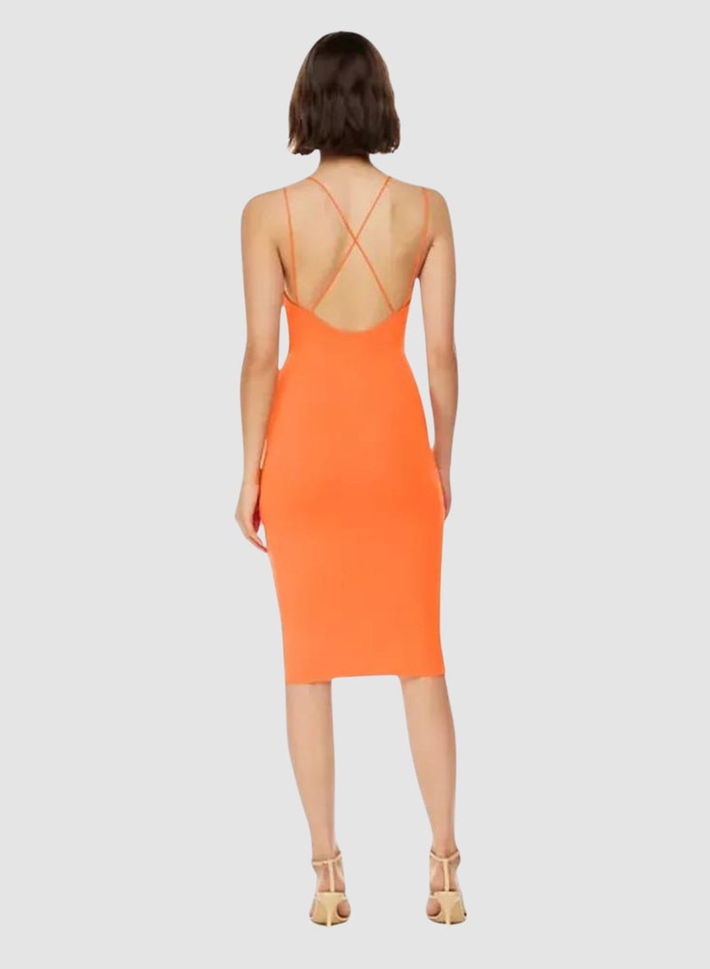 Festive Orange Dress