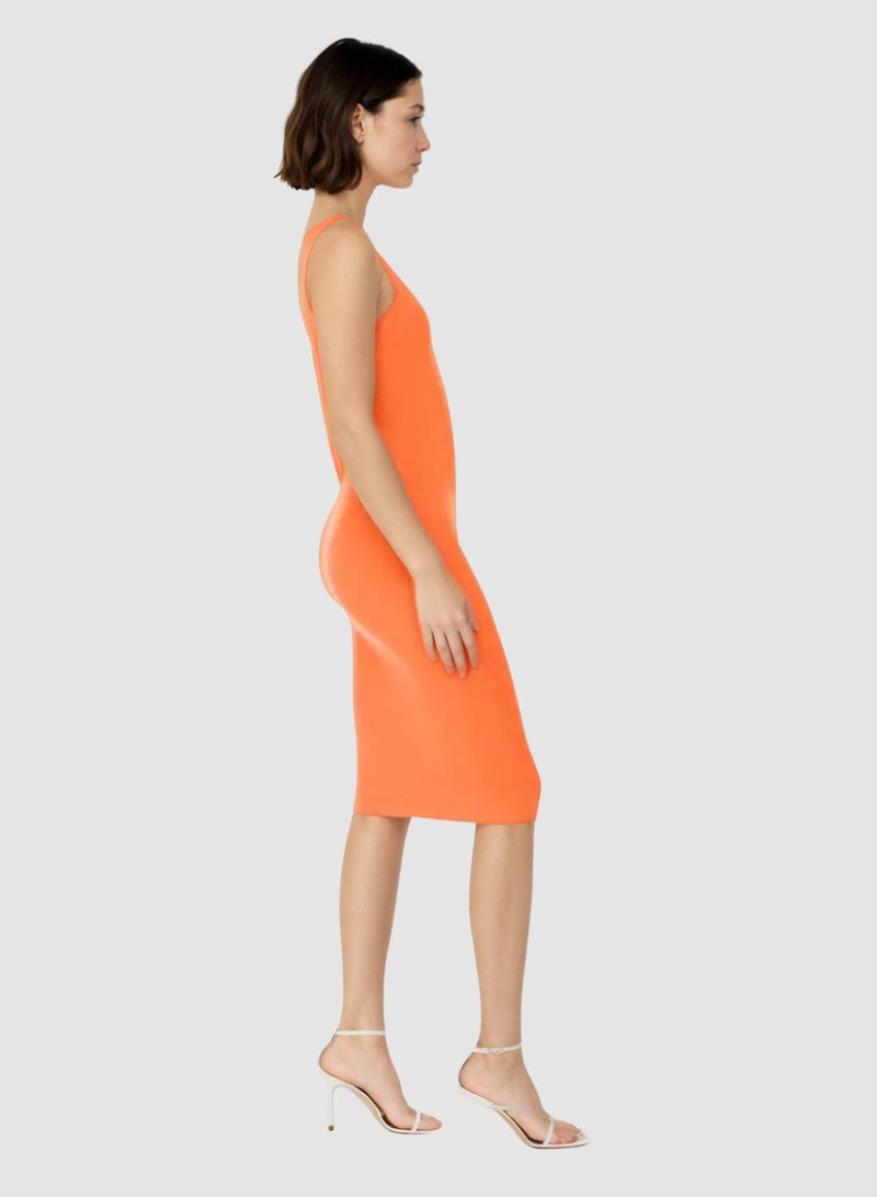 Festive Orange Dress