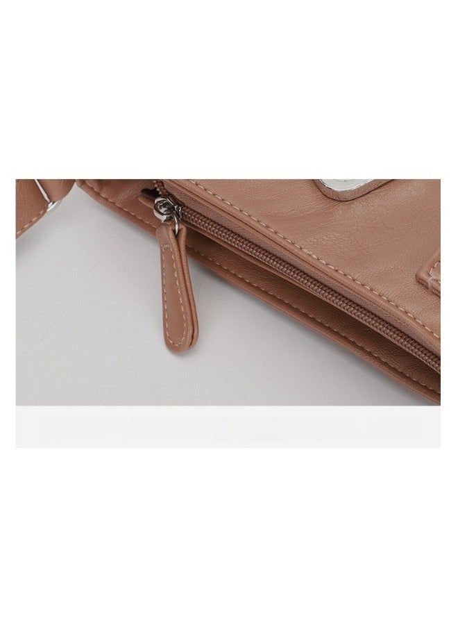 Women's Shoulder Bag Soft PU Leather Purses with Multi Pockets Crossbody Bag Pocketbooks for Daily Use & Travel