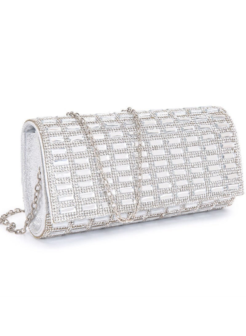 Shining Rhinestone Envelope Clutch Purses for Women, Elegant Evening Purses and Clutches Perfect for Wedding Parties