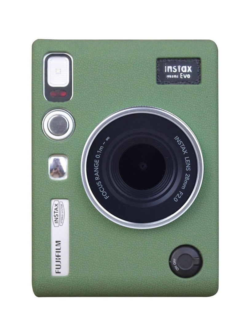Camera Case for Instax Mini EVO Silicone Protective Case for Fuji Instax Mini EVO Instant Camera Soft Rubber Lightweight Case for Fujifilm Instax Mini Evo