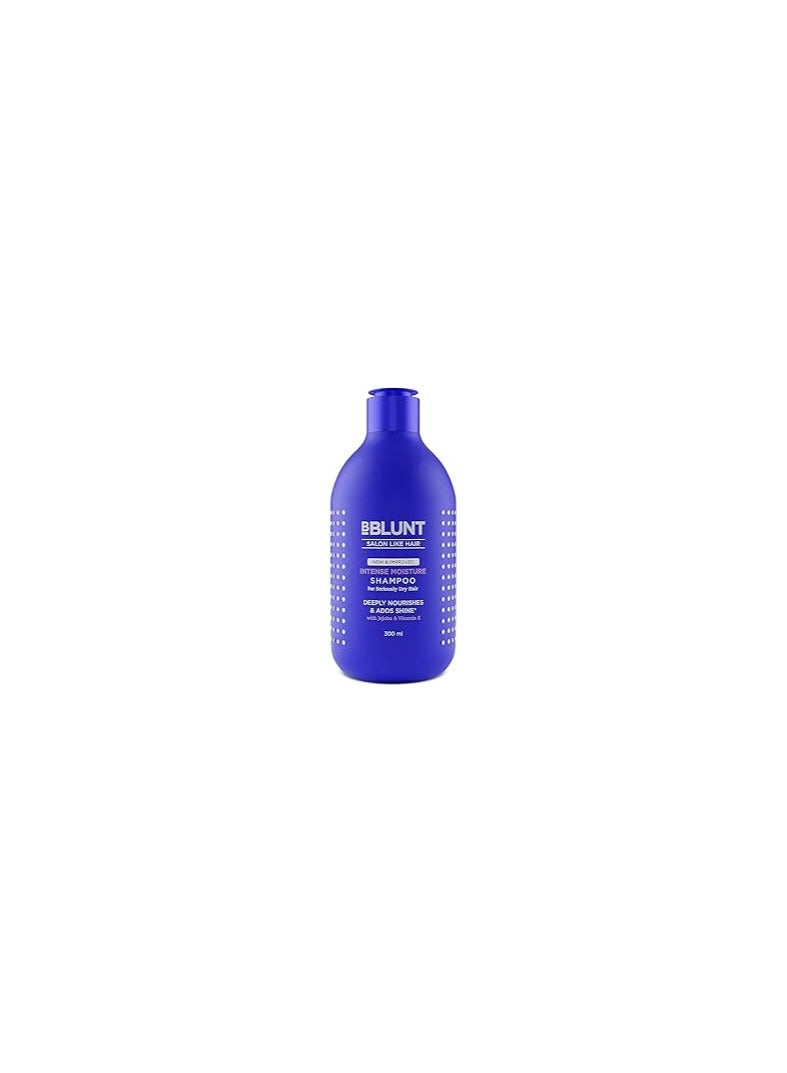 Intense Moisture Shampoo with Jojoba and Vitamin E for Dry & Frizzy Hair - 300 ml
