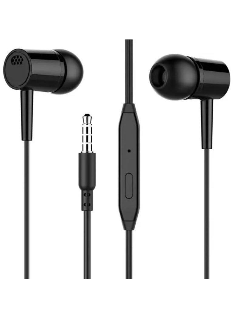 Earphones Wired In-Ear headphones wired Earbuds 3.5mm Jack headphones Noise Isolating Earbuds With Microphone remote control Compatible with I Android Tablets and More AUX device