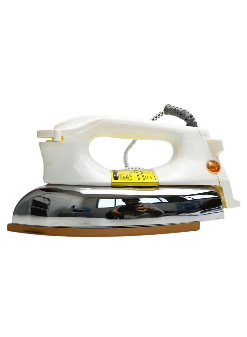 1200W Heavy Weight Dry Iron - Heavy Duty Deluxe Automatic Iron Non Stick Sole Plate, Temperature Control, Indicator Lights, Overheat Protected | Ideal For Perfect Ironing For All Fabrics