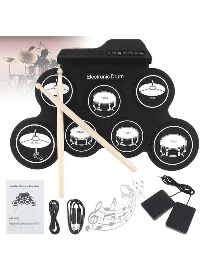 iWord Noai hand-rolled USB electronic drum portable drum practice drum folding silicone electric drum jazz drum pad icon