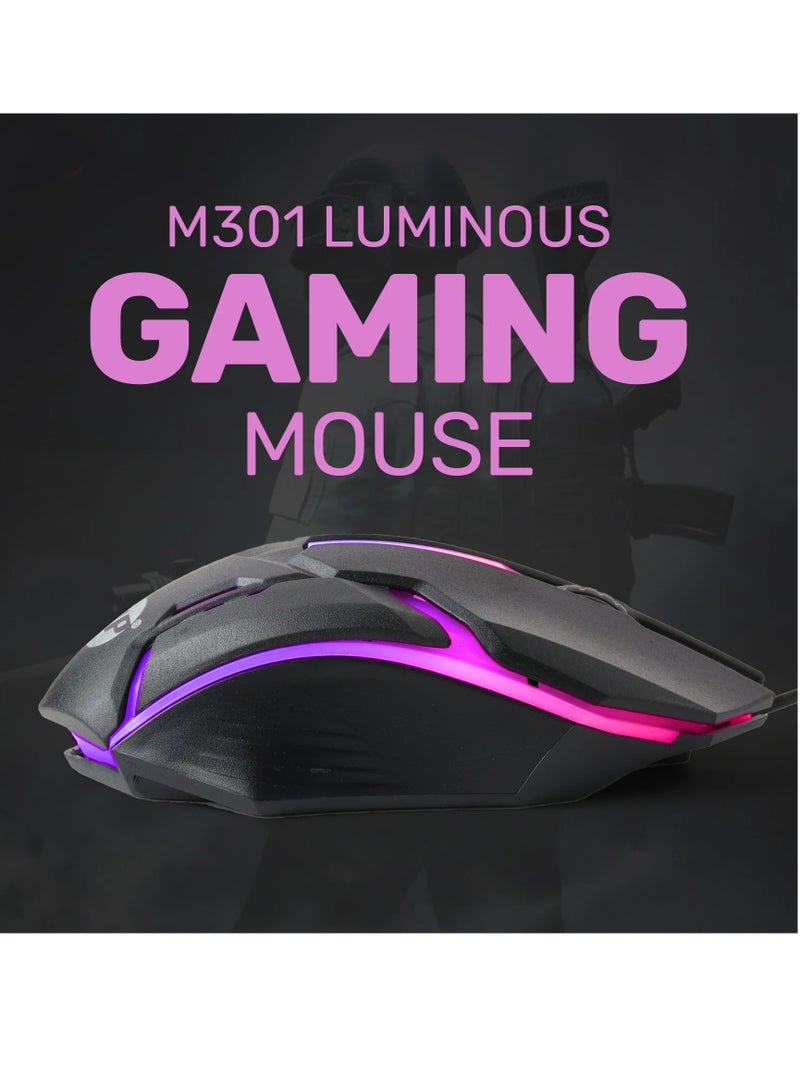 UP M301 Wired Gaming Mouse, RGB Backlit USB Gaming Mouse For PC, Desktop, Gaming Console