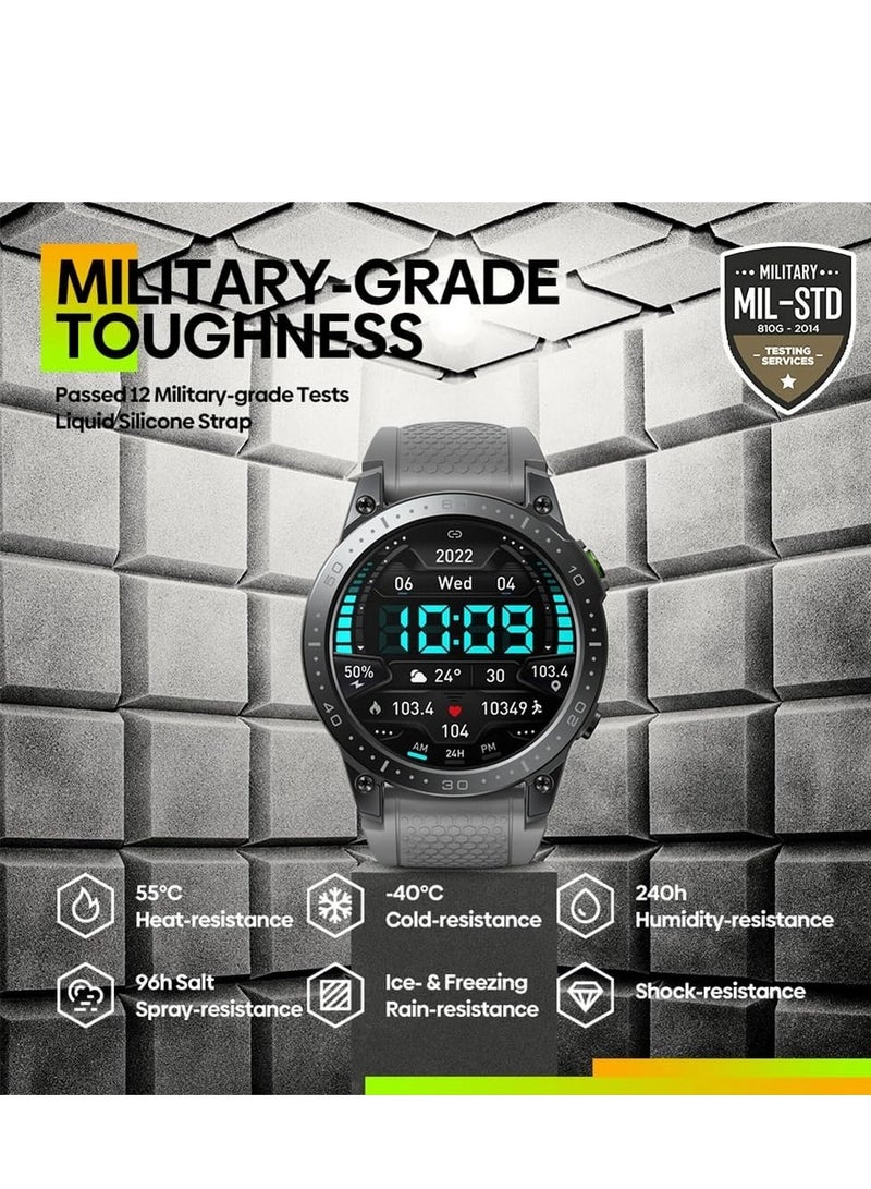 Zeblaze Ares 3 Pro Ultra HD Amoled Display Smart Watch - Grey