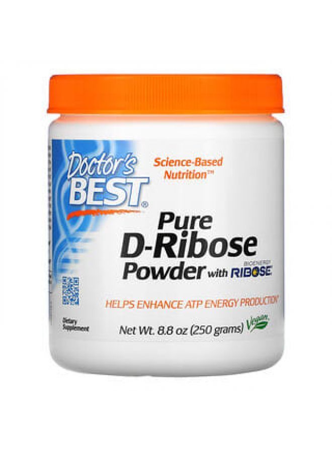 Doctor's Best Pure D-Ribose Powder with BioEnergy Ribose 8.8 oz (250 g)