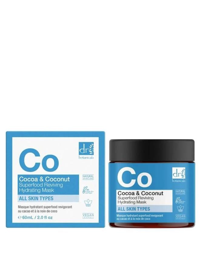 Dr Botanicals Cocoa and Coconut Superfood Reviving Hydrating Mask 60ml