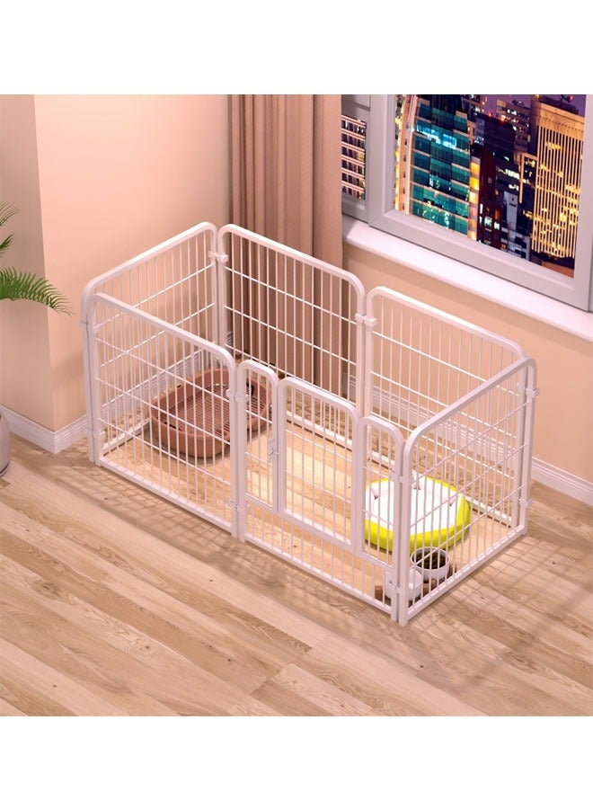 Heavy Duty Luxury Open Foldable Pet Cage with and Door 6 piece Fence