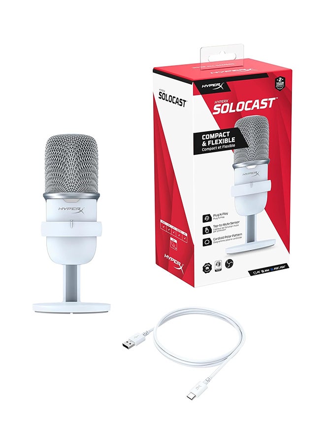 HyperX SoloCast- 24 Bit Upgrate - USB Condenser Gaming Microphone, for PC, PS4, and Mac