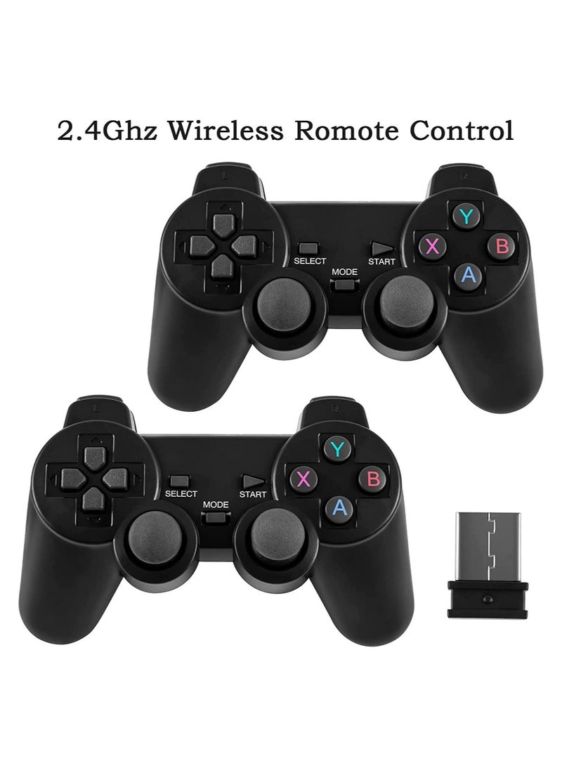 Wireless HDMI High-Definition Game Console,Built-in 10000+ Games with Hidden USB Flash Drive Design ,Plug and Play Video Game Stick,Supports 9 emulators, 64G
