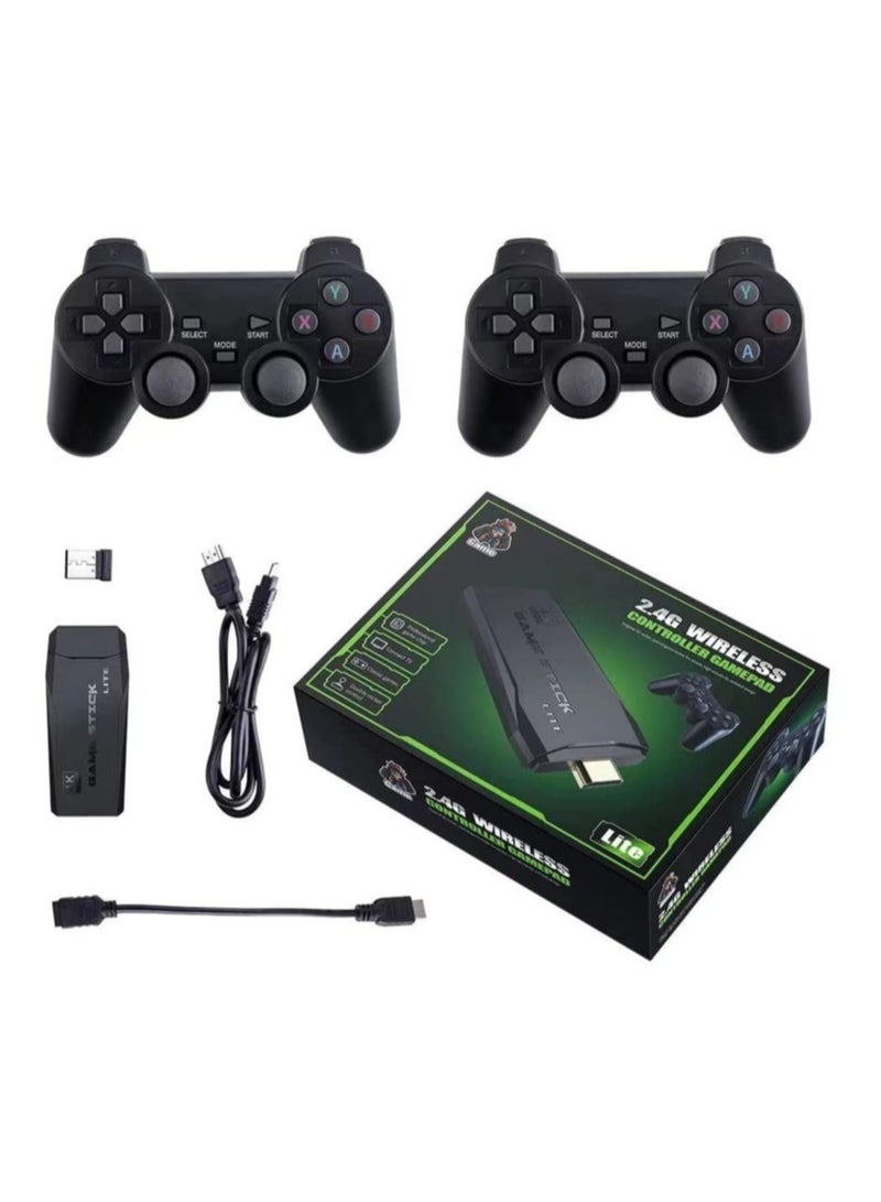 HD Classic Game Console, 10000+ Built-in Games, 9 Emulators Console, HDMI Output TV Video Games, High Definition Game Console with Dual 2.4G Wireless Controllers