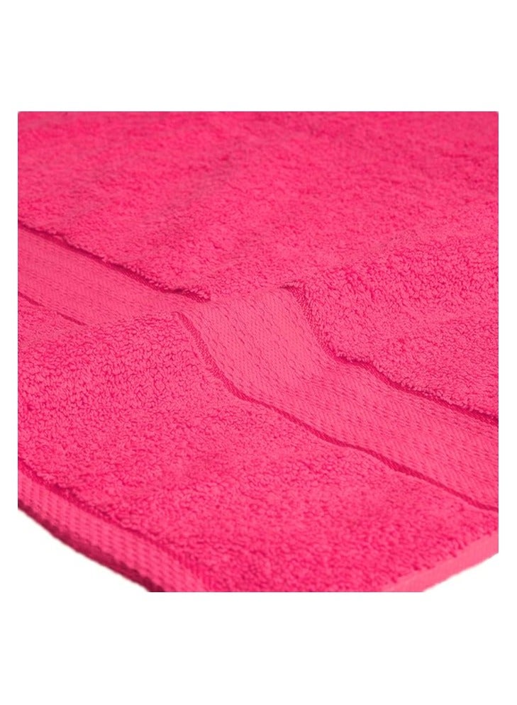COMFY 8 PIECE COMBED COTTON 600GSM HOTEL QUALITY HIGHLY ABSORBENT HOT PINK GIFT PACK TOWEL SET