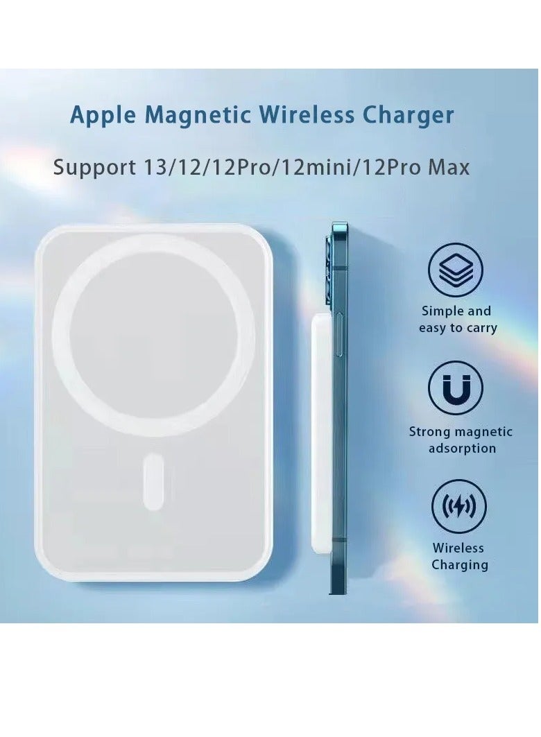 10000 mAh Magnetic MagSafe Wireless Portable Power Bank Charger
