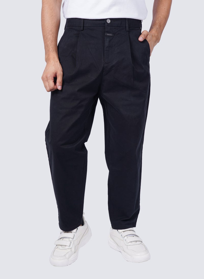 Men's Casual Business Chino Pants in Black