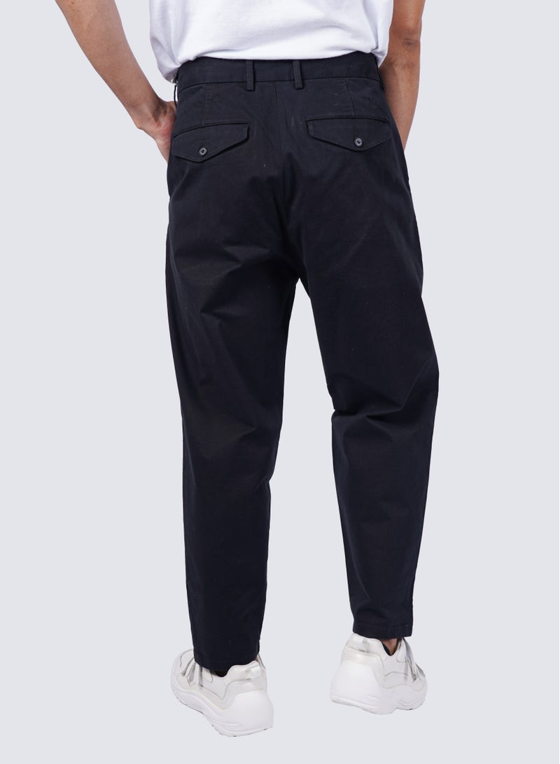 Men's Casual Business Chino Pants in Black