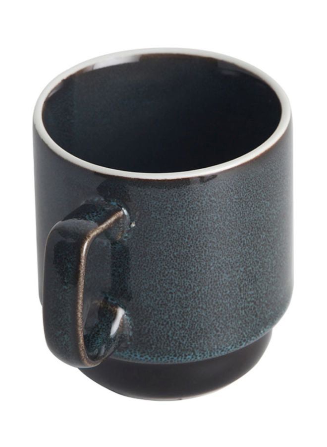 Kiln Coffee Mug Black/Blue 7.9x9.2cm