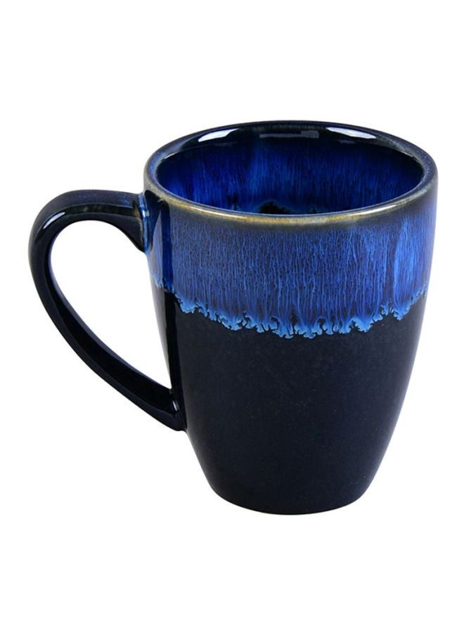 Kiln Glazed Coffee Mug Black/Blue