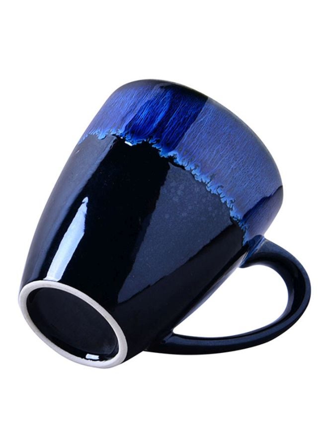 Kiln Glazed Coffee Mug Black/Blue