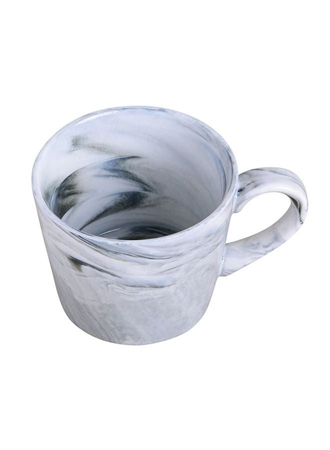 Ceramic Marble Cup Grey/White