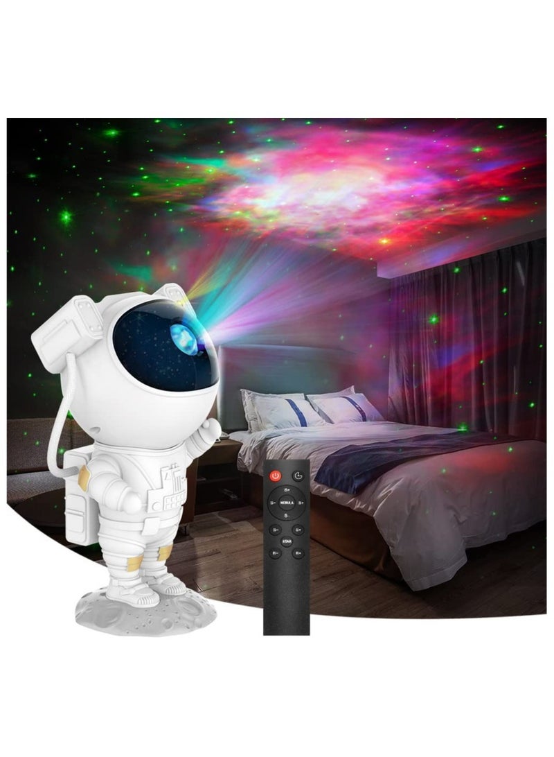 Kids Star Projector Night Light Ksera Astronaut LED Projection Lamp for Bedroom, Starry Night Light Projector with Timer, Remote Control and 360°Adjustable Head Angle