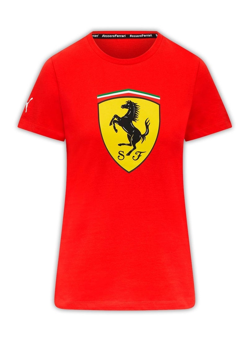 Scuderia Ferrari 2024 Women Large Shield T-Shirt