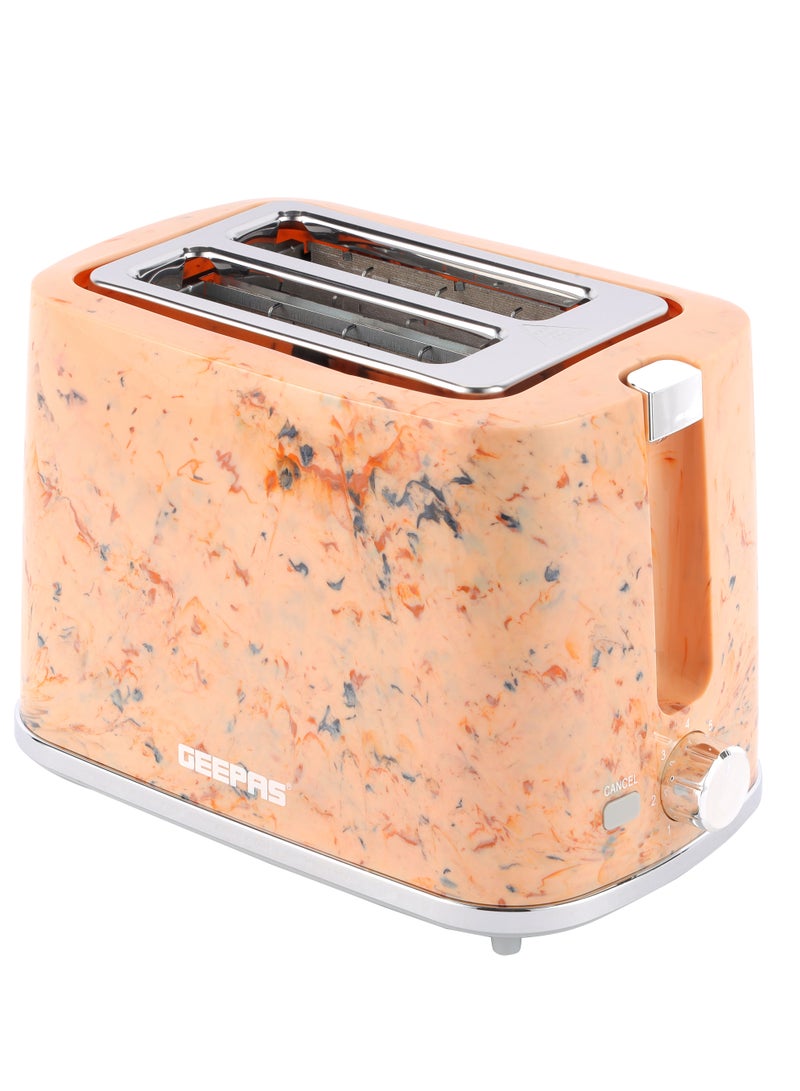2 Slice Bread Toaster With Cancel Button, Adjustable Browning Control 7 Settings, Removable Crumb Collector Tray, Automatic Cut-Off, 900 Watt Power, Movable Steel Net, Middle Setting Automatically 900 W GBT36555UK-CR Cream