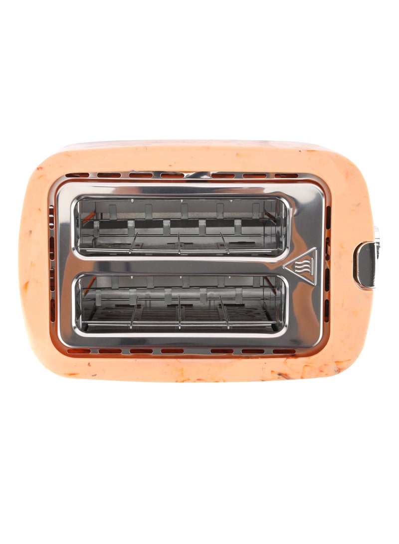 2 Slice Bread Toaster With Cancel Button, Adjustable Browning Control 7 Settings, Removable Crumb Collector Tray, Automatic Cut-Off, 900 Watt Power, Movable Steel Net, Middle Setting Automatically 900 W GBT36555UK-CR Cream