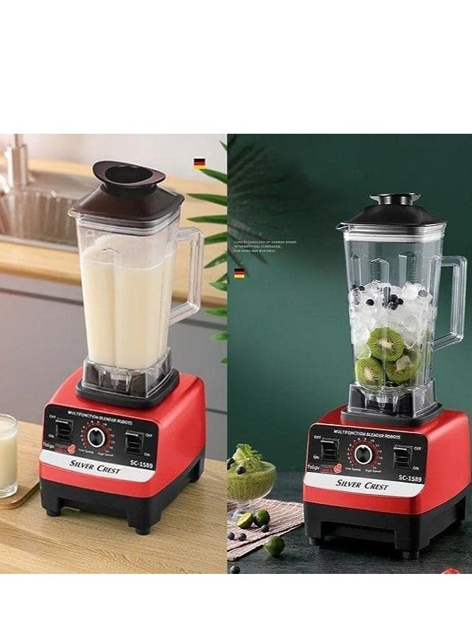 Silver Crest Heavy Duty Commercial Grade Blender With 2 Jars