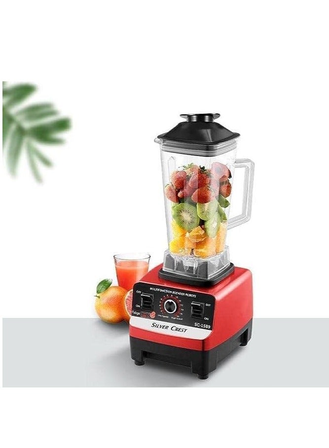 Silver Crest Blender for Vegetable, Fruits, Spices With 2 Jars Multicolour 4500w Heavy Duty