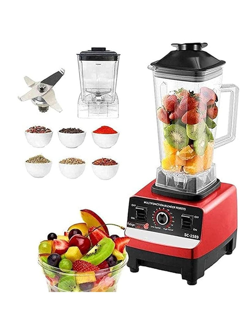 Silver Crest Blender for Vegetable, Fruits, Spices With 2 Jars Multicolour 4500w Heavy Duty