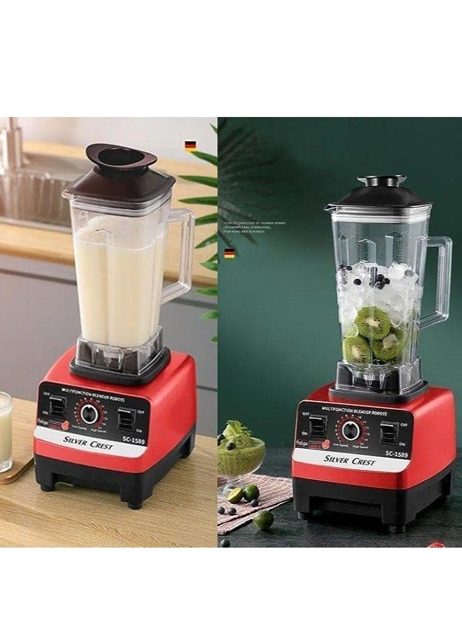 Silver Crest Blender for Vegetable, Fruits, Spices With 2 Jars Multicolour 4500w Heavy Duty