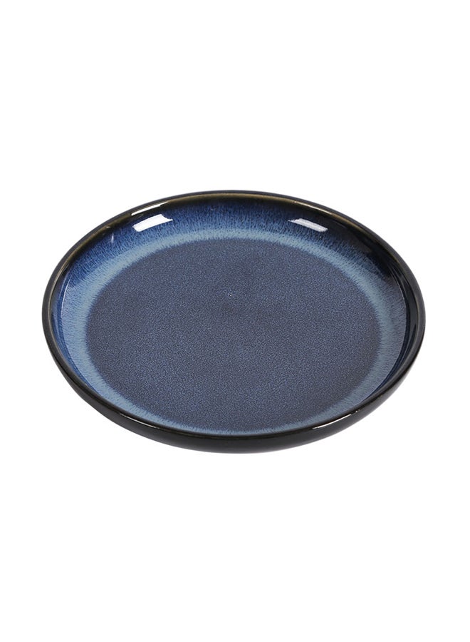 Kiln Turning Dinner Plate Blue 8inch