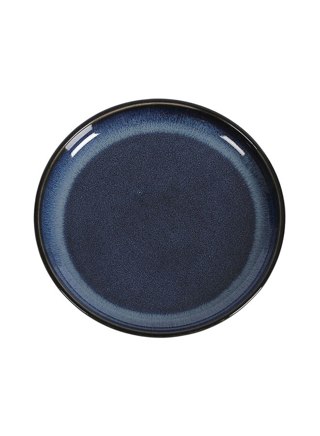 Kiln Turning Dinner Plate Blue 8inch